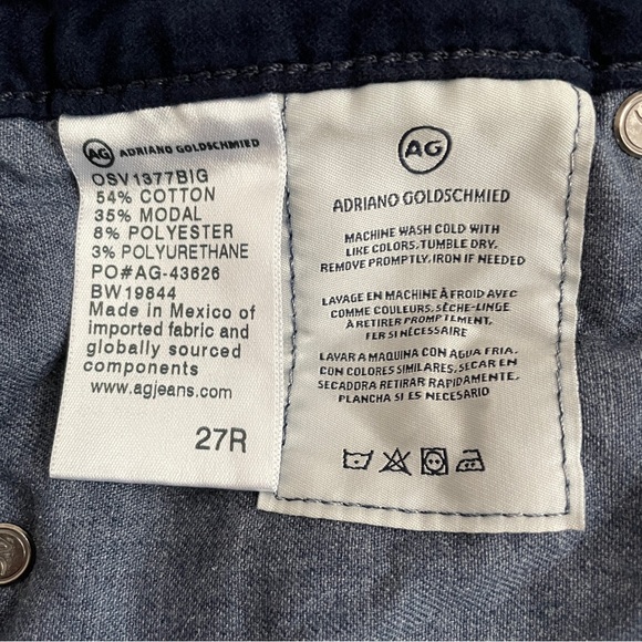 Anthropologie AG slim straight ankle Stevie velvet pants - Picture 5 of 5